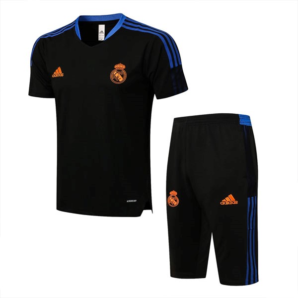 Trainingsshirt Real Madrid Komplett Set 2022 Schwarz Blau